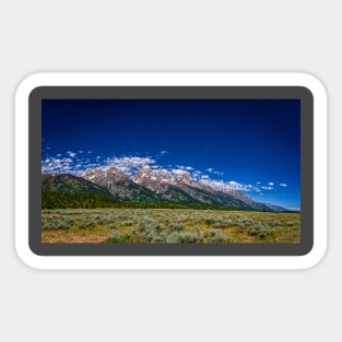 Grand Teton Mountain Range Sticker